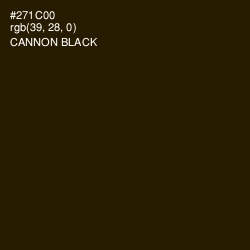 #271C00 - Cannon Black Color Image